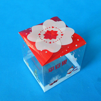 Boîtes d'emballage en plastique PVC transparent de luxe avec logo personnalisé, écologiques, carrées, imprimées en offset, design pliable à plat