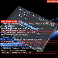Système audio amplificateur de voiture 7 bandes EQ, égaliseur 6 canaux, sortie passive, crossover, haut-parleur subwoofer, égaliseur de fréquence pour voiture
