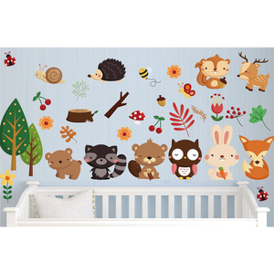Vinilos Decorativos de Dibujos Animados y Árboles Personalizados para Habitación Infantil, Adhesivo de Pared con Diseño de <span class=keywords><strong>Jirafa</strong></span> - Product Image 6