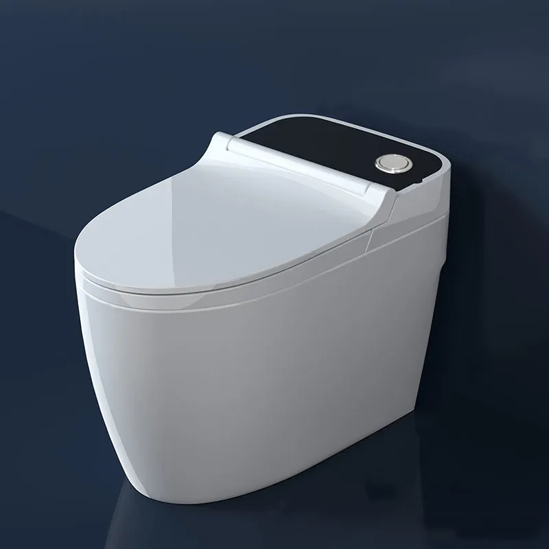 Japanse Toiletbrilhoes Intelligent Toilet Vierkant Automatische Bediening Poreuze Super Werveling Flush Eendelig Slim Toilet