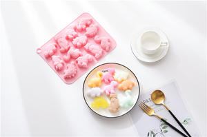 Moldes de Silicona para Caramelos con Forma de <span class=keywords><strong>Dinosaurio</strong></span>, Personalizables de Fábrica, al por Mayor, Antiadherentes, Libres de BPA, para Hacer Caramelos de Goma - Product Image 4