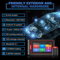 EE. UU. UE Almacén KINGBOLEN S6 OBD2 Escáner Sistema completo profesional OBD2 Herramienta de diagnóstico Escáner de coche