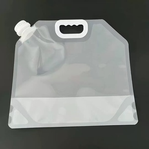 ถุงใส่น้ำแบบพับได้ 5 ลิตร พร้อมพวยน้ำ  แบบตั้งได้ ป้องกันการรั่วซึม บรรจุภัณฑ์แบบยืดหยุ่น มีสินค้าในสต็อก - Product Image 1