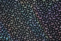 0.7mm holographique arc-en-ciel effet papillon imprimé synthétique Faux cuir PU tissu pour sacs artisanat enfants filles chaussures supérieure