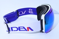 Lunettes de ski OTG avec fonction anti-buée compatibles avec les lunettes pour les sports par temps froid et les activités de plein air