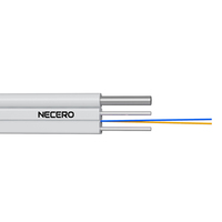 NECERO Outdoor FTTH G657A LSZH Fiber Optic Drop Cable 1-12 Cores -20C to +60C Operating Temperature