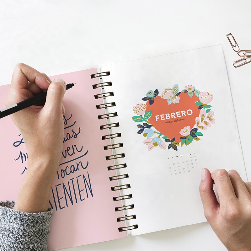 Пользовательский жесткий блокнот, спиральный блокнот с принтом