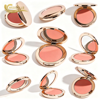 Palette de poudre blush avec sélection de couleurs personnalisée, texture lisse pour les marques de beauté, OEM ODM, étiquette privée