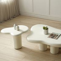 GEDO Table à thé moderne de luxe en nuage avec design minimaliste et créatif Meubles de salon de forme irrégulière