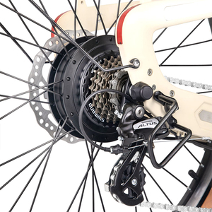 Vélo électrique de ville à 7 vitesses avec moteur sans balais 48V 250W, batterie au lithium 9,6Ah, cadre en carbone T800, normes américaines - Product Image 3