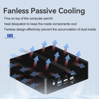 四核 N100 PFsense 防火墙迷你电脑路由器 DDR5 4LAN 2.5G Intel I225V 网卡千兆以太网家庭办公便携式迷你服务器