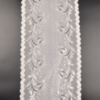 8401 # couleur personnalisée 22CM de large tissu de dentelle française élastique extensible avec un design Paisley complexe pour les vêtements et la décoration intérieure