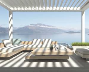 Écran latéral Étanche Gazebo Extérieur Moderne En Aluminium <span class=keywords><strong>Louvre</strong></span> Toit patio toit réglable terrasse pergola gazebo avec côté - Product Image 5