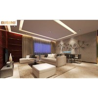 Service de design d'intérieur complet pour villa et appartement moderne de luxe avec rendu 3D, mobilier en bois sur mesure et matériaux de construction