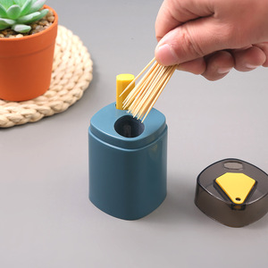 Creative Pop Up <b>Toothpick</b> Holder Blue Plastic Portable Nordic Style For Home Living Room Dining Room - Product Image 2