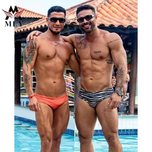 Factory Wholesale Polyester Beachwear Men Swim Brief Swimwear Shorts for Men MLY Custom