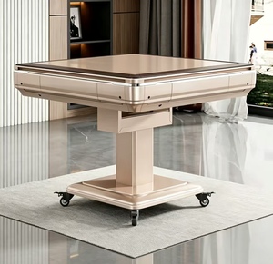 Mesa de Comedor Automática con Ruedas Giratorias, Silenciosa, para el Hogar, Sala de <span class=keywords><strong>Ajedrez</strong></span> y Cartas, Máquina de Mahjong de Cuatro Plazas de Doble Uso - Product Image 1