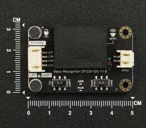 โมดูลการรู้จำเสียงพูดแบบออฟไลน์ I2C & UART ใช้กันทั่วไปคำที่คงที่ในใจการเขียนโปรแกรมแบบกราฟิก - Product Image 2