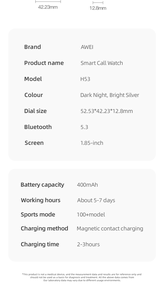 Nuevo Reloj Inteligente Deportivo con Sistema de Posicionamiento Global, Resistencia al Agua de 5 ATM y Batería de 400 mAh - Product Image 6