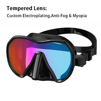 Nouveau design de lunettes de plongée anti-buée, équipement de plongée en apnée, masques de plongée à faible volume, personnalisables