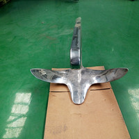 Ancre de bateau de style Bruce Xinao Marine en acier inoxydable 316, finition argent poli, ancre à griffes marine pour yacht et bateau