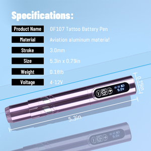 Kit de Máquina de Tatuaje PMU Digital Inalámbrica con Pantalla LCD, Pluma Rotatoria Recargable para Maquillaje Permanente y Arte Corporal - Product Image 6