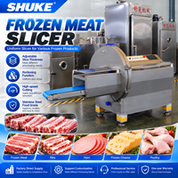 Machine industrielle de découpe de viande congelée pour la découpe de jambon