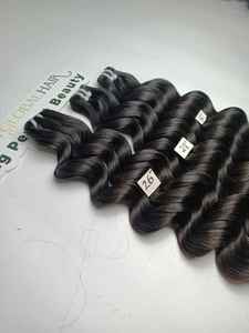 Extensions de cheveux 100% vierges humains, double trame, vague naturelle, cheveux vietnamiens bruts, texture douce et soyeuse, non traités - Product Image 6