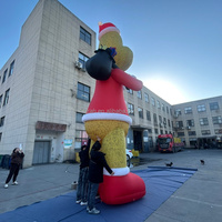 Décorations de Noël géantes debout, décorations de Noël extérieures, ornements gonflables Grinch