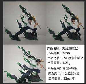 ฟิกเกอร์อนิเมะ27cm1ชิ้นสำหรับสะสมตุ๊กตารูปตา <span class=keywords><strong>Mihawk</strong></span> เครื่องประดับห้องตุ๊กตาของขวัญวันเกิดเด็กผู้ชาย - Product Image 5