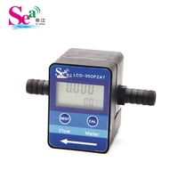 M3 calculatrice compteur d'eau OD13mm voiture laveuse batterie débitmètre ovale engrenage huile nettoyant 0.5-20L/min compteur avec affichage