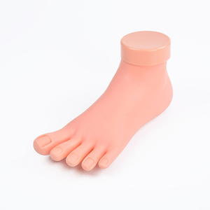 Kit d'outils de présentation souple pour l'entraînement au nail art, modèle de pied d'entraînement pour salon de manucure et pédicure, mannequin articulé, ensemble de faux pieds - Product Image 1