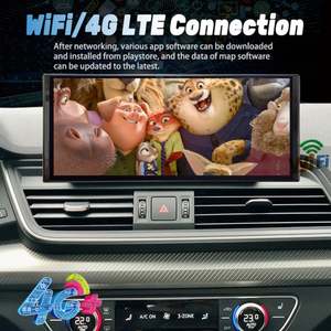 Écran QLED 12,3 pouces 1920*720 pour AUDI Q5 2018-2020, autoradio Android 12, lecteur multimédia vidéo, stéréo GPS, CarPlay sans fil - Product Image 6