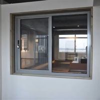 Fenêtres et portes coulissantes en aluminium à double vitrage et design moderne Fenêtre à cadre en aluminium pour l'intérieur de la maison Fenêtres en verre trempé