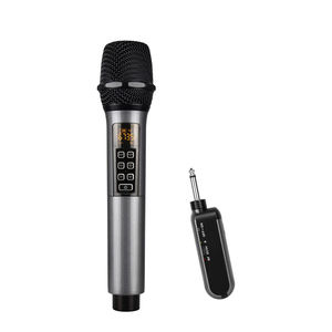 Hot Selling Karaoke Microfoon Draadloze Handheld Zangapparaat Echo En Kanaal Aangepaste Plastic Oplaadbare Microfoon - Product Image 1