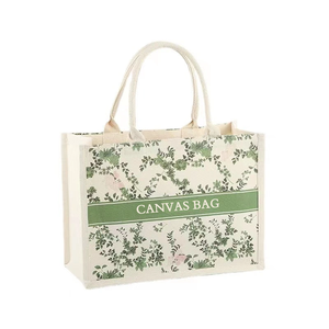 2024 Hot Reusable White <b>Canvas</b> <b>Beach</b> Tote Bag Shopping <b>Canvas</b> Tote Customized Logo <b>Canvas</b> Tote Gift Bag - Product Image 2