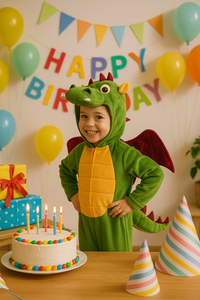 Ready Stock Kids Dinosaur Costume Halloween Dragon Outfit with Tail and <strong>Wings</strong> - Product Image 2