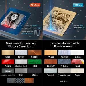 DAJA <span class=keywords><strong>Mr</strong></span> Carve M4 macchina per la marcatura Laser stampa Laser stampante Laser incisore per oro gioielli in legno di cuoio - Product Image 5
