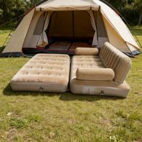 Canapé-lit gonflable pliable en mousse à mémoire de forme portable pour le camping, la maison, l'hôpital et la salle de sport - Sommeil sain