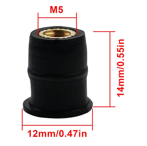 Échantillon gratuit OEM ODM, écrous en caoutchouc pour carénage <span class=keywords><strong>de</strong></span> moto M5, <span class=keywords><strong>carrosserie</strong></span>, pare-brise - Product Image 1