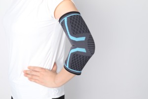 Thể thao khuỷu tay tay áo với cánh tay đàn hồi hỗ trợ cho phục hồi chức năng khuỷu tay bảo vệ - Product Image 2