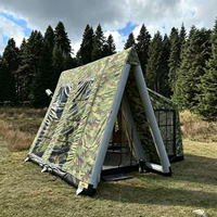Tente de camping gonflable Camo Air Column - Installation rapide, tissu Oxford épaissi pour la chasse en pleine nature