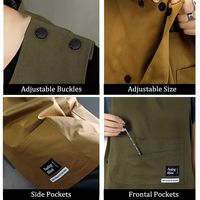 Tablier de cordonnier de travail amovible et imperméable en polyester personnalisé en gros avec poche