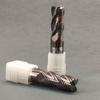 Promo Panas Mata Bor Router Karbida 4 Mata Pisau 10mm Shank, Kustomisasi ODM/OEM, Pemotong Ukiran Kayu CNC, Helix Milling 35/45