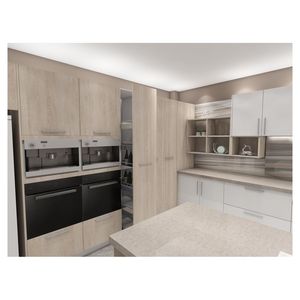 Gabinete de Cocina Moderno <span class=keywords><strong>Prima</strong></span> Mate Personalizado con Tablero de Melamina y Grifo Incluido - Product Image 6