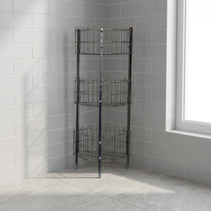 Estante para Verduras de Metal de Alta Calidad, Moderno y Resistente, de Tres Niveles, Ajustable y Multifuncional - Product Image 3