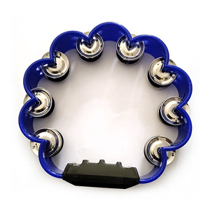 Wholesale <b>Musical</b> <b>Instrument</b> Flower Shape Colorful Plastic Tambourine Toy Jingle Music Montessori Plastic Hand Shake Bell - Product Image 6