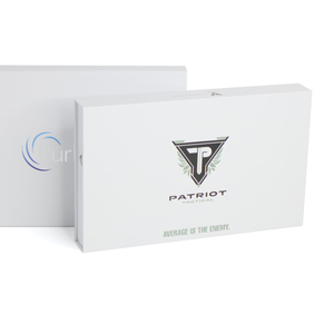 Custom White Hard <b>Paper</b> Cardboard Magnetic Flip Closure Rigid Gift <b>Box</b> with Inner Lining - Product Image 6