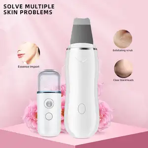 Professionele Gezicht Exfoliërende Apparaat Peeling Sonische Huid Spatel Diepe Reiniging Ultrasone Gezichtshuid Scrubber