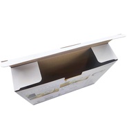 Boîte d'emballage en carton ondulé personnalisable, écologique et recyclable, avec impression dorée, pour vêtements et cadeaux – Prix négociable